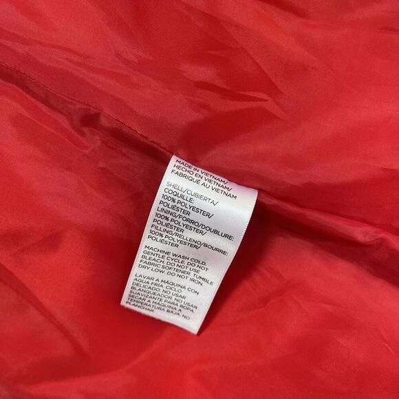 Tommy Hilfiger Women's Small Red Quilted Puffer Vest Puffer Hilfiger jacket - Picture 8 of 8